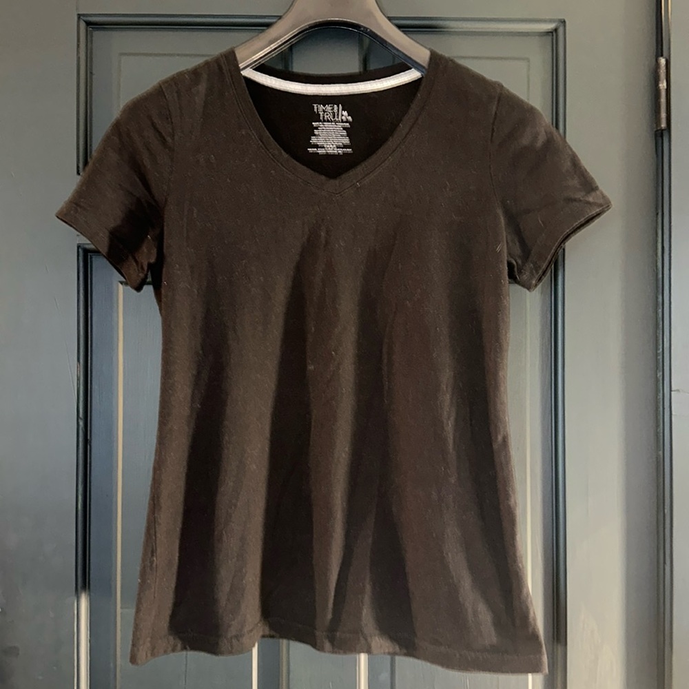 Time & Tru one black T-shirt size medium one grey t-shirt size medium